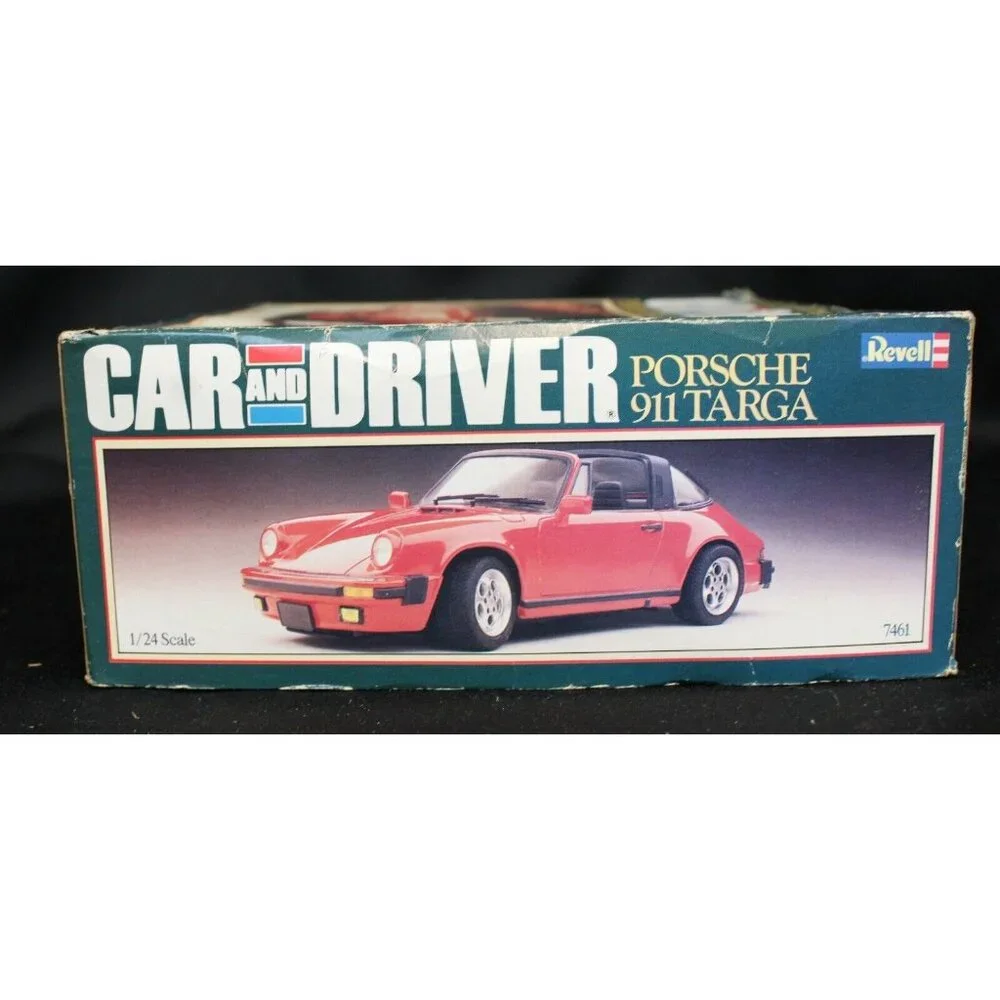 Revell Car And Driver 1/24 Scale Porsche 911 Targa Model Kit Classic Detail 7461